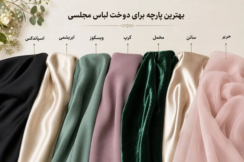 بهترین پارچه برای دوخت لباس مجلسی